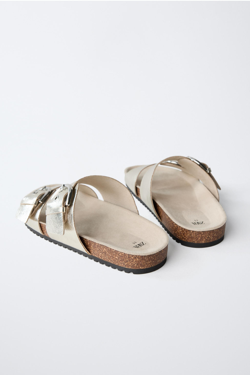 METALLIC BUCKLE SANDALS - Zara фото 6