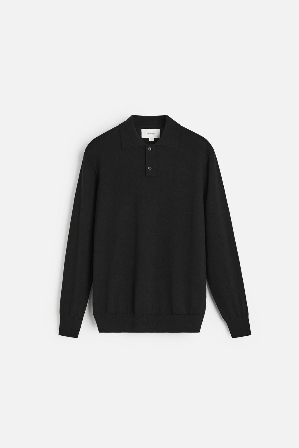 MERINO WOOL KNIT POLO SHIRT - Zara фото 14