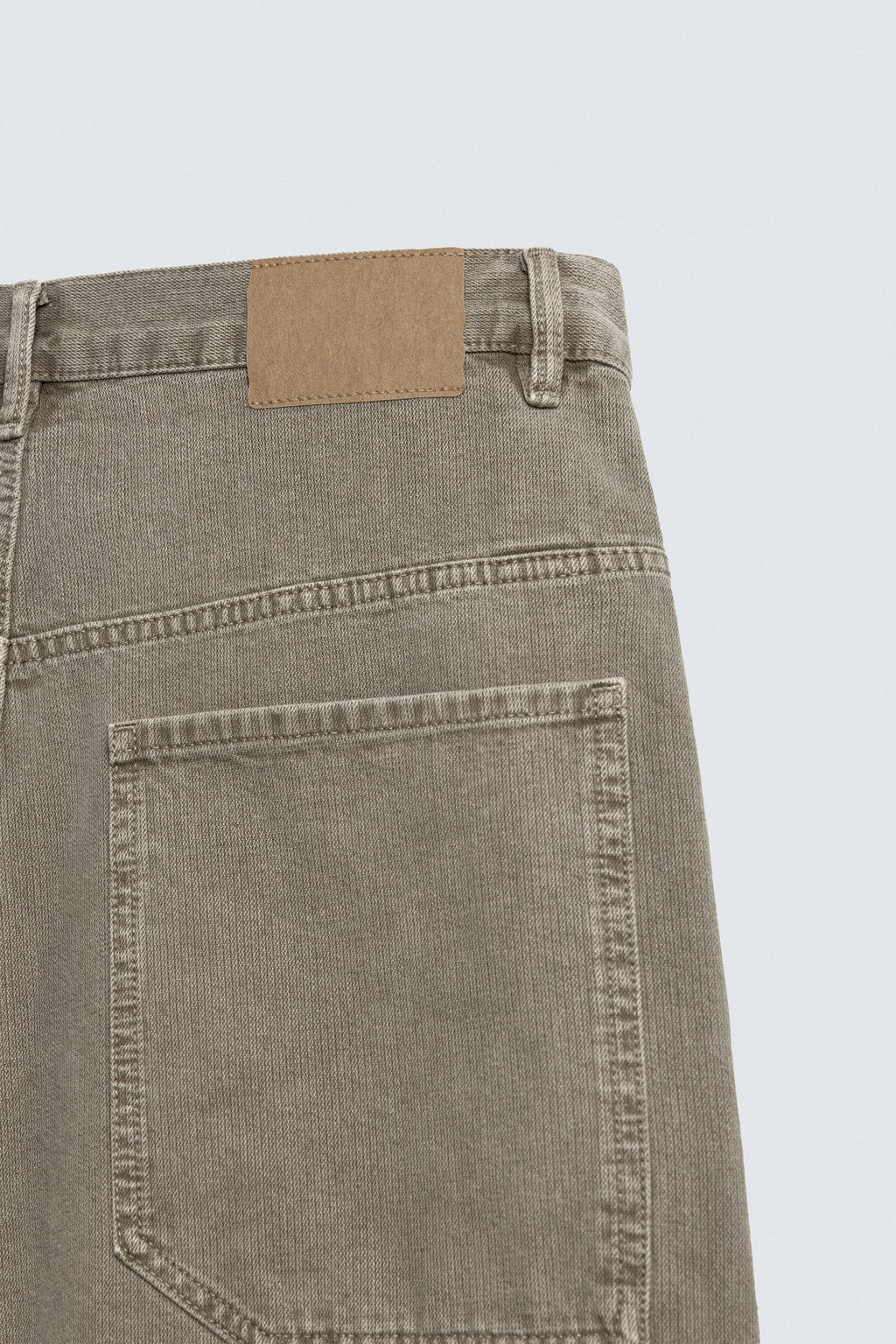 BERMUDA DENIM BALLOON FIT ESTRUCTURA / Khaki