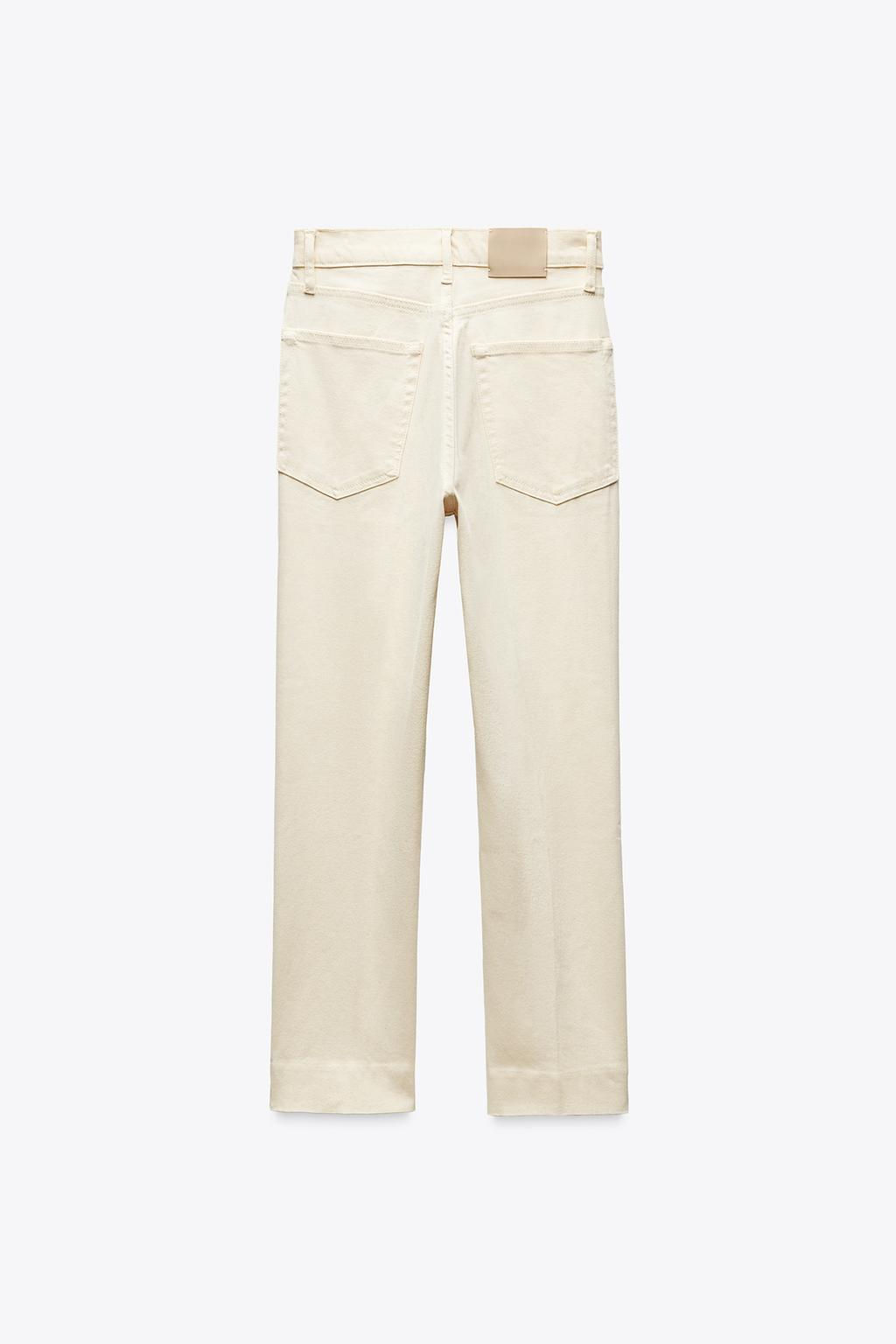 ZW COLLECTION HIGH-WAIST BOOTCUT CROPPED JEANS - Zara фото 17