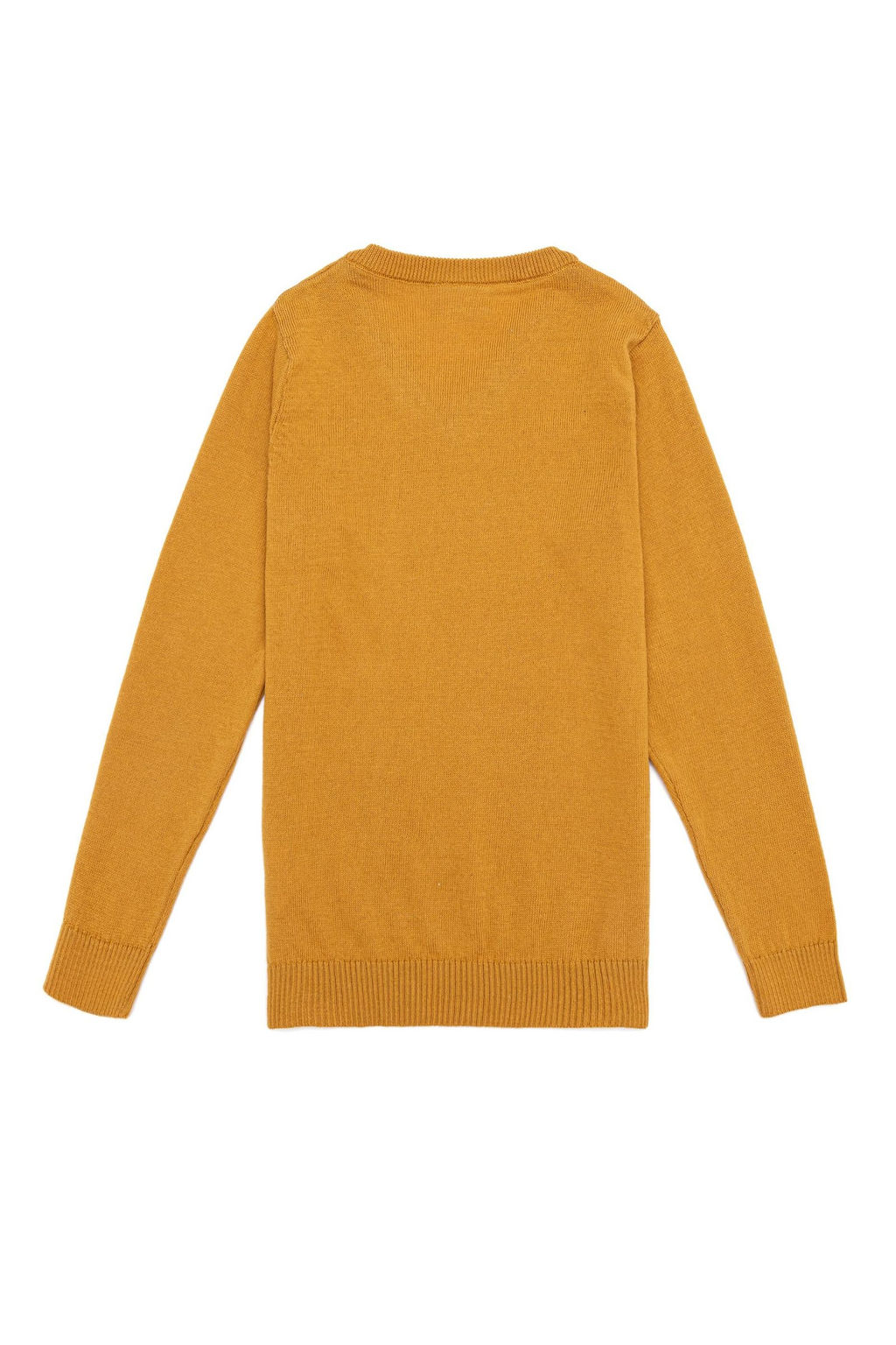 U. S. Polo Assn Горчичный трикотажный свитер для мальчика с круглым вырезом - U.s. polo assn фото 5