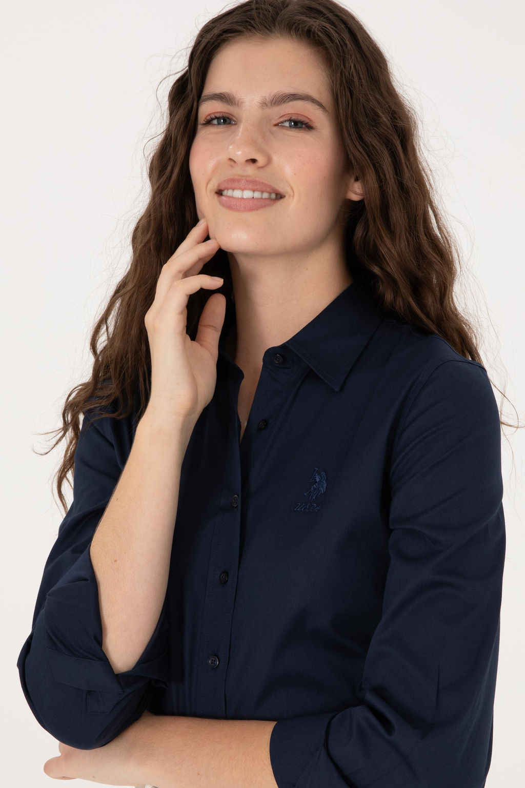 Kad_n Lacivert Uzun Kollu Basic G_mlek Sepette S_rpriz _ndirim - U.s. polo assn фото 2