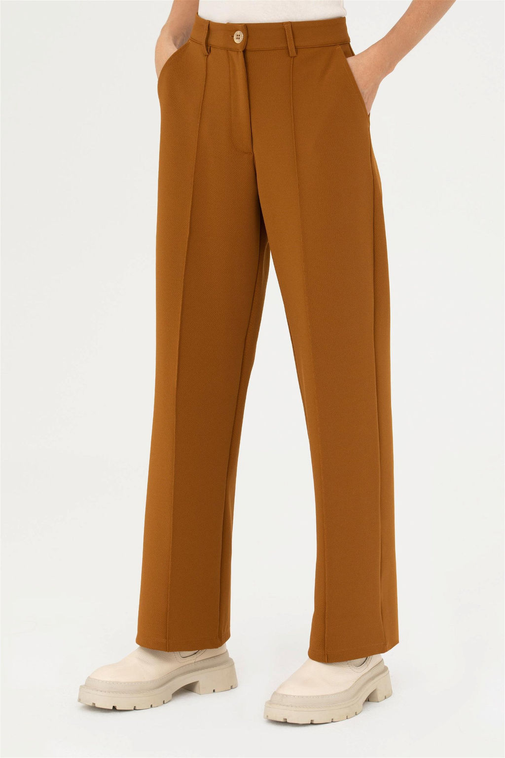 Женские спортивные штаны кокосового цвета - U.s. polo assn фото 2