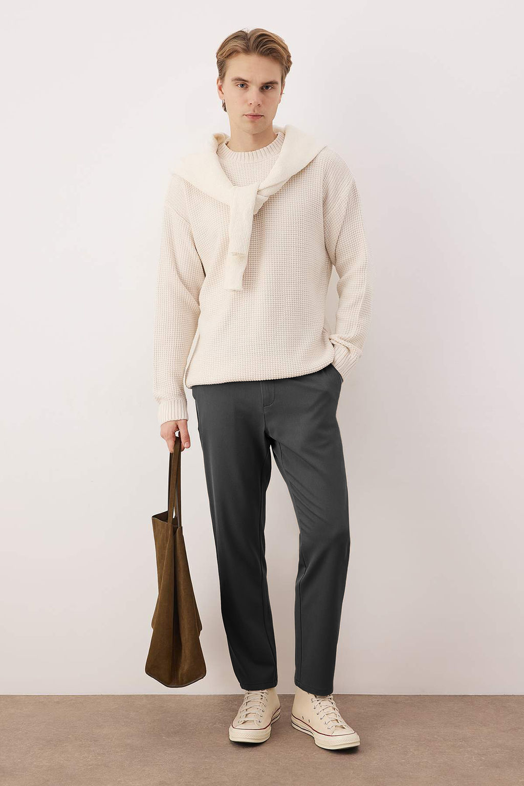 Vizon Erkek Dokuma Kumas Pantolon TMNAW26PL00030 - Trendyolmilla фото 13