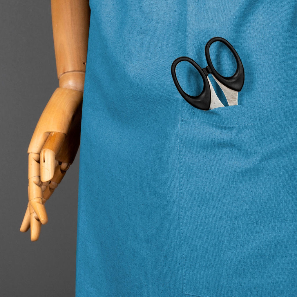 24С39-ШР/039/в/с.уп. Фартук 90*65 Ромб-2 цв. 1872 рис. 156 сине-бирюзовый - Текс-дизайн фото 3