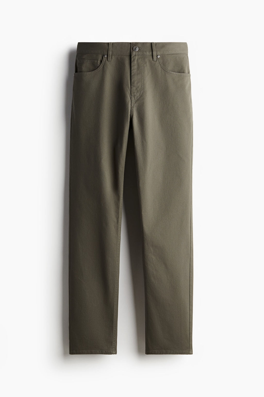 Pantalon en sarga de algodon Slim Fit - H&m фото 5
