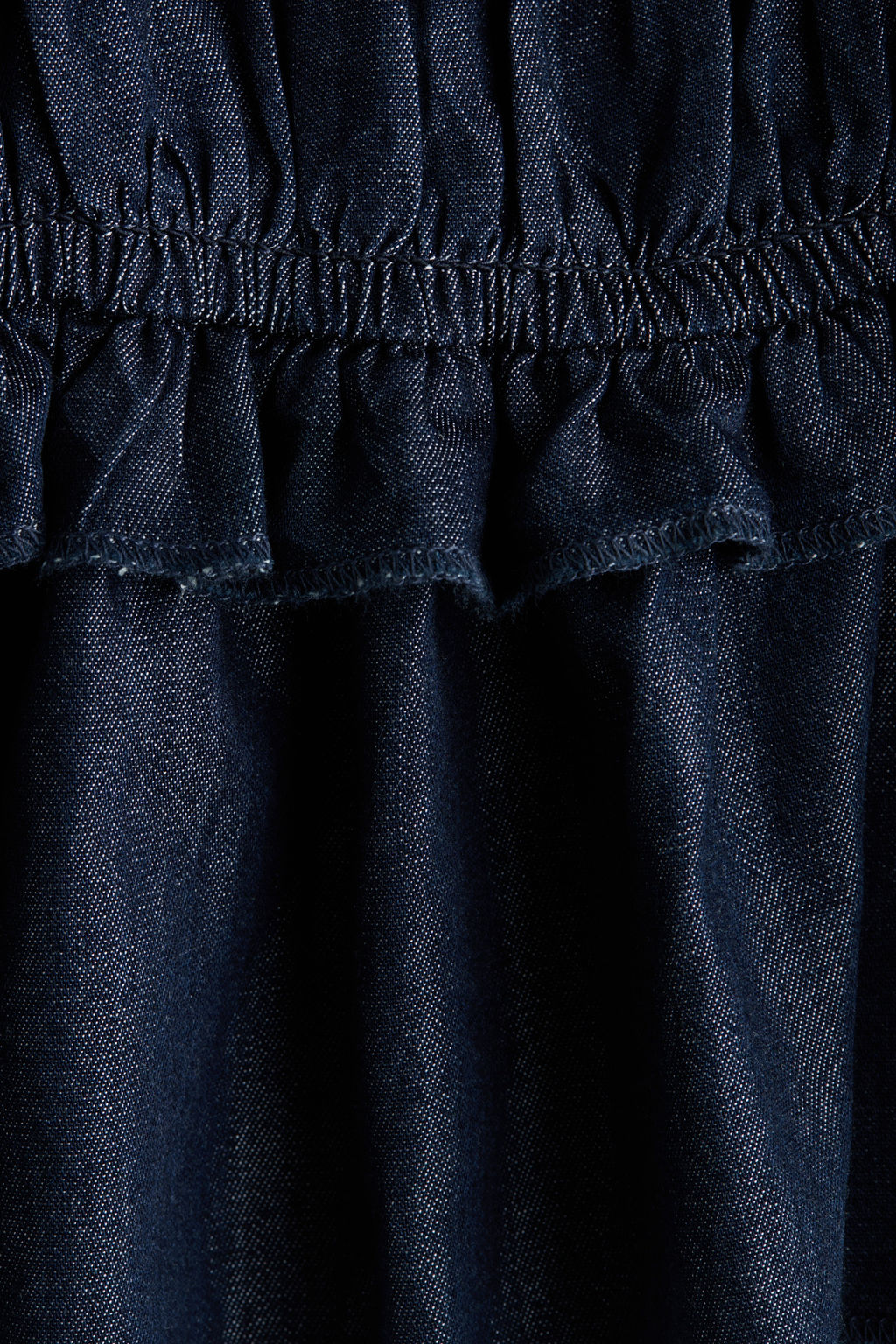 Top nido de abeja en denim - H&m фото 3
