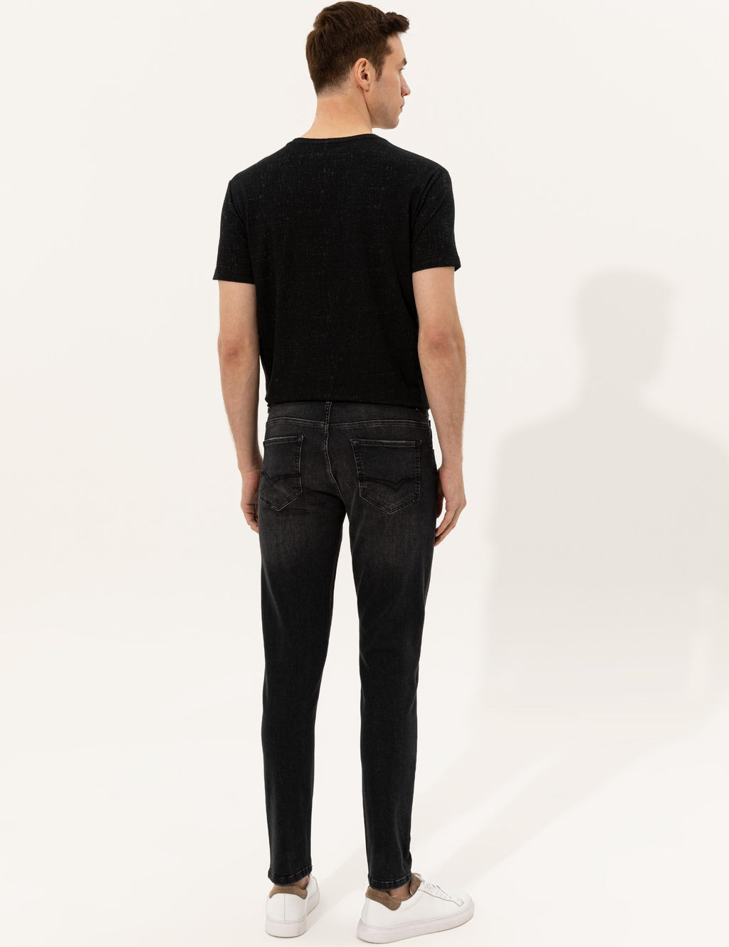 Siyah Slim Fit Jean Pantolon