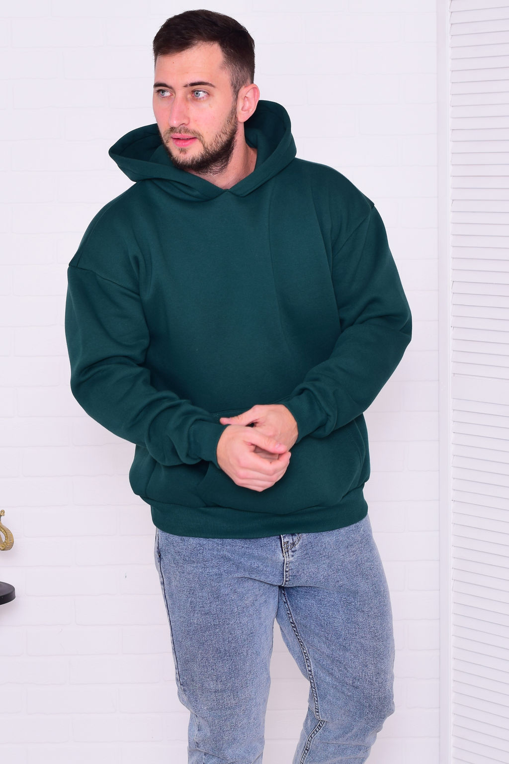 Толстовка мужская 9-196 из футера пенье с начесом - Новое кимоно фото 2