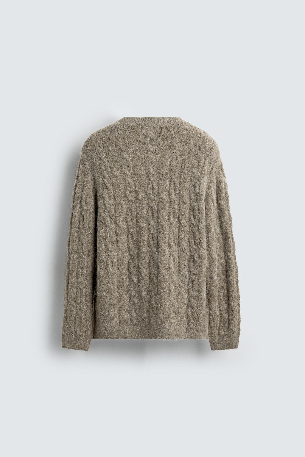 BRUSHED CABLE-KNIT JUMPER - Zara фото 9
