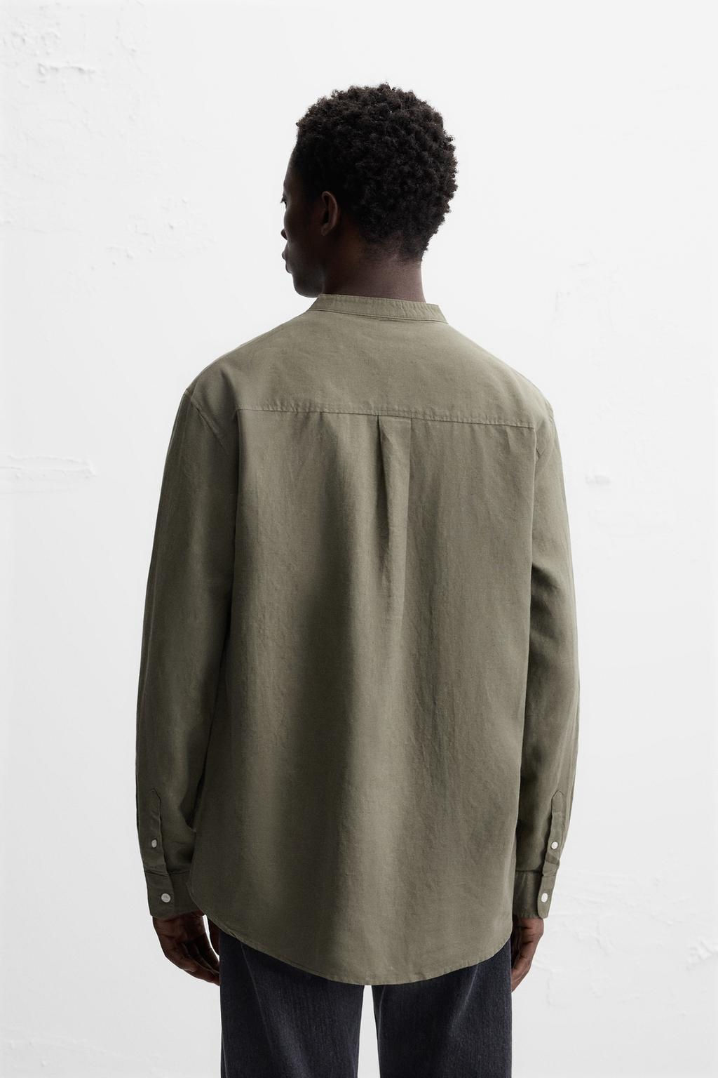 COTTON - LINEN SHIRT - Zara фото 34