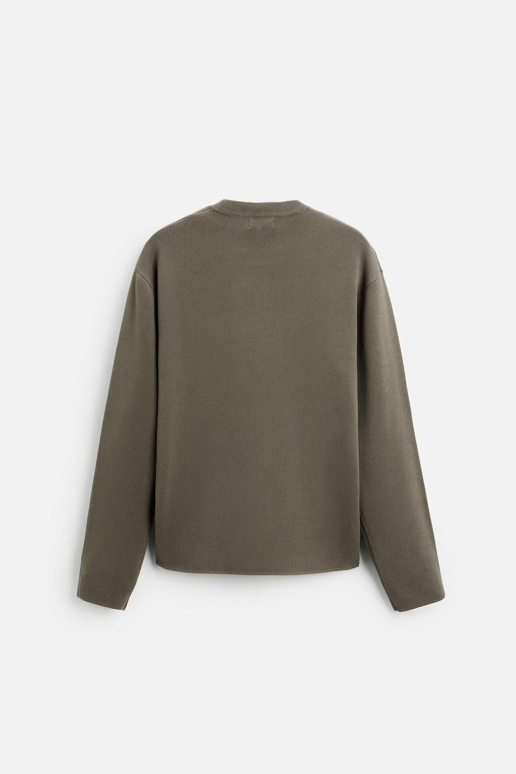 COTTON BLEND TEXTURED SWEATER - Zara фото 15