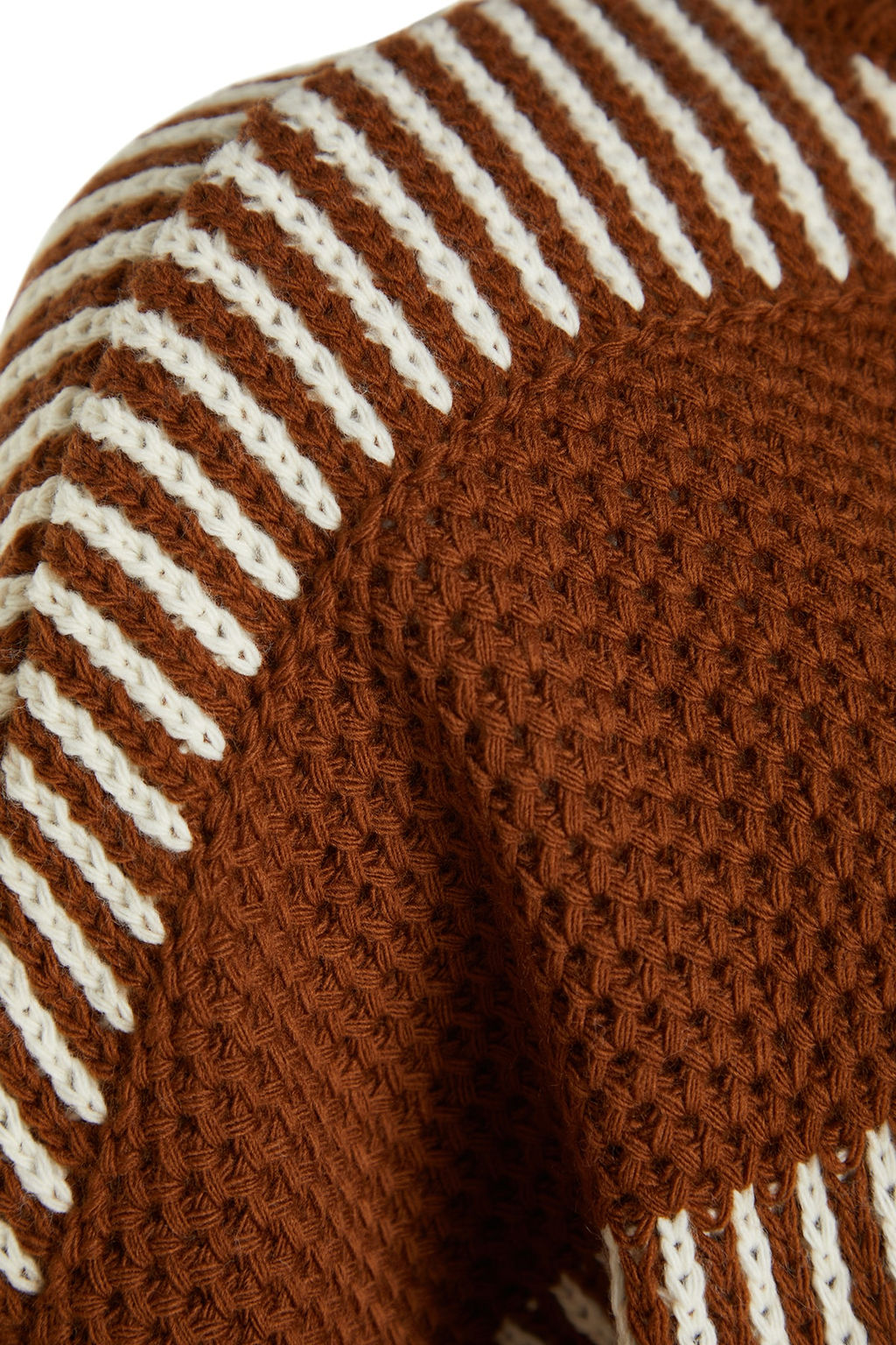 Ac?k Yesil Genis Kal?p Cizgili Triko Kazak TWOAW23KZ00012 - Trendyolmilla фото 24