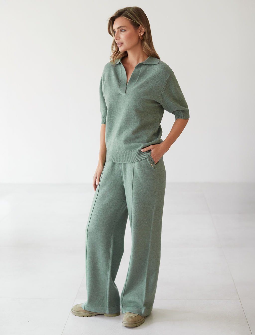 Джемпер-поло из пряжи с кашемиром VILATTE