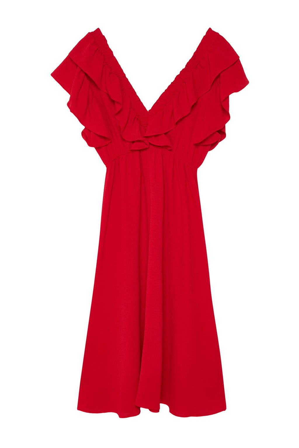 Siyah Duz A Kesim Volanl? Dokuma Elbise TWOSS24EL01053 - Trendyolmilla фото 15