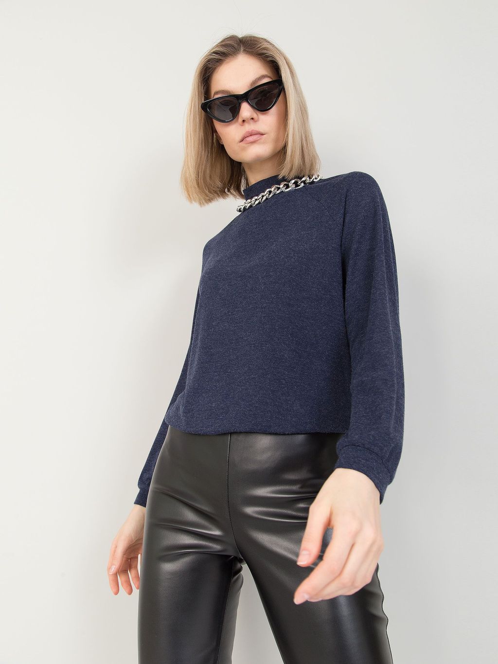 Джемпер PRIZ с рукавом покроя реглан - Stilla фото 13