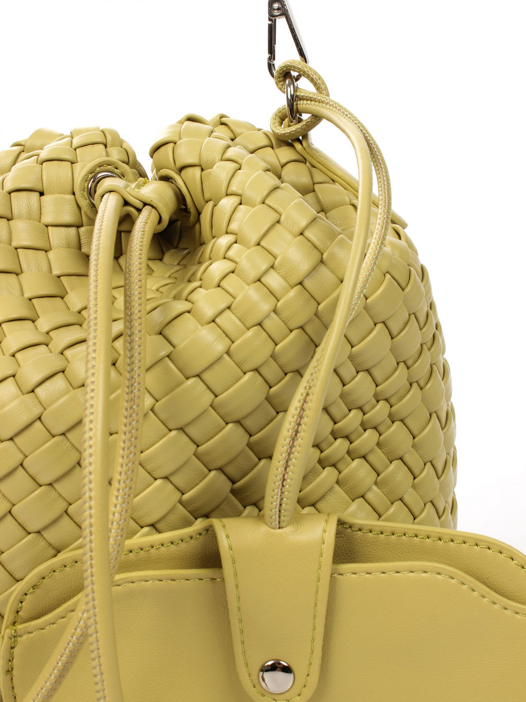 LACCOMA сумка СУ038-оливковый эко кожа хлопок  фото 3