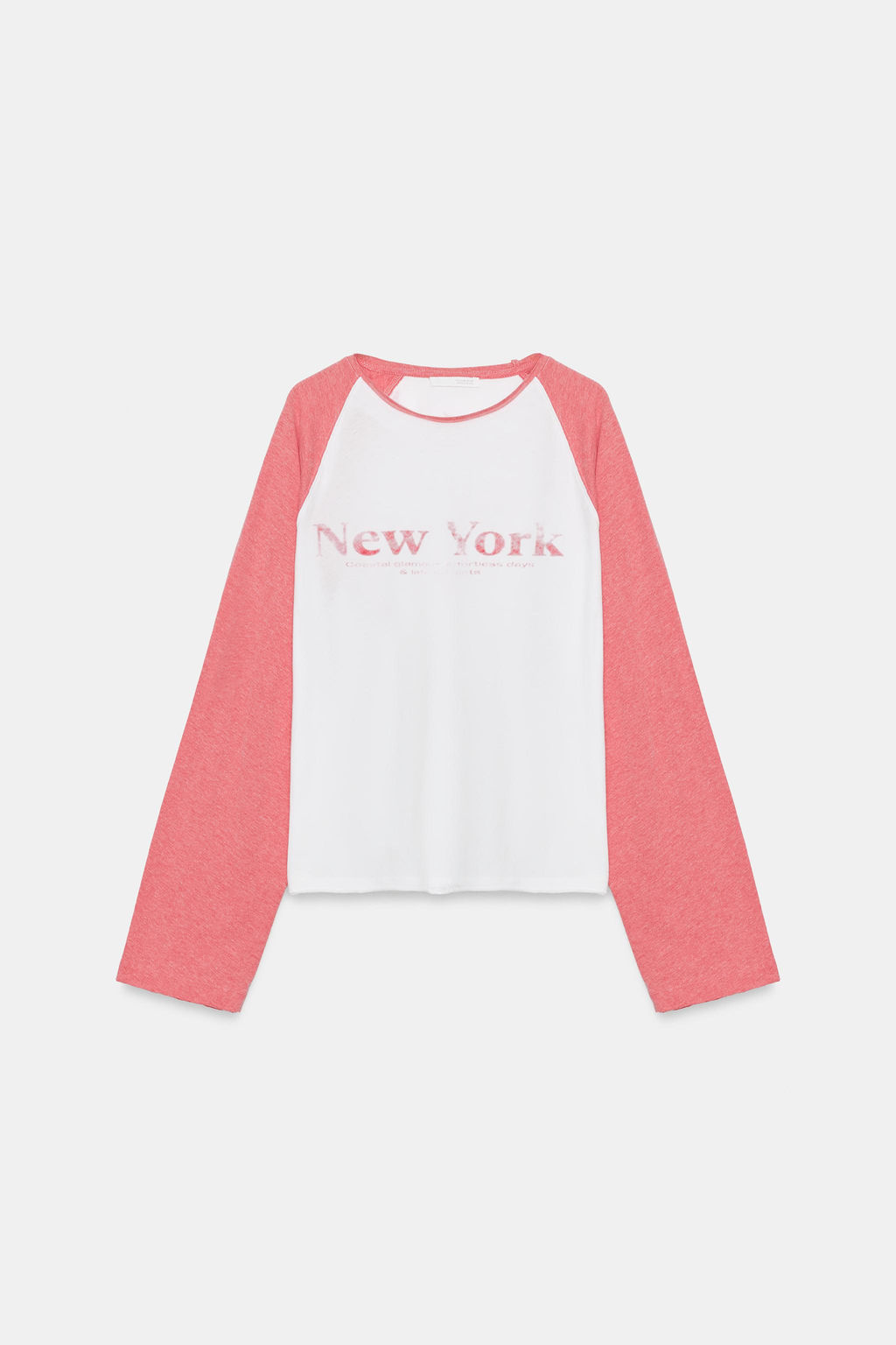 CAMISETA FLAM? MANGA RANGL?N / Blanco - Zara фото 5