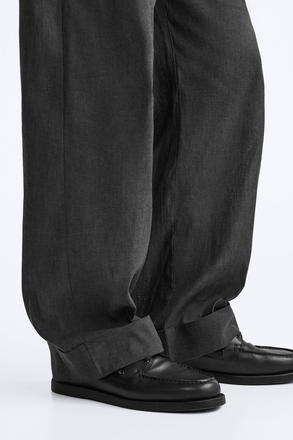 HEMP - COTTON TROUSERS - Zara фото 6