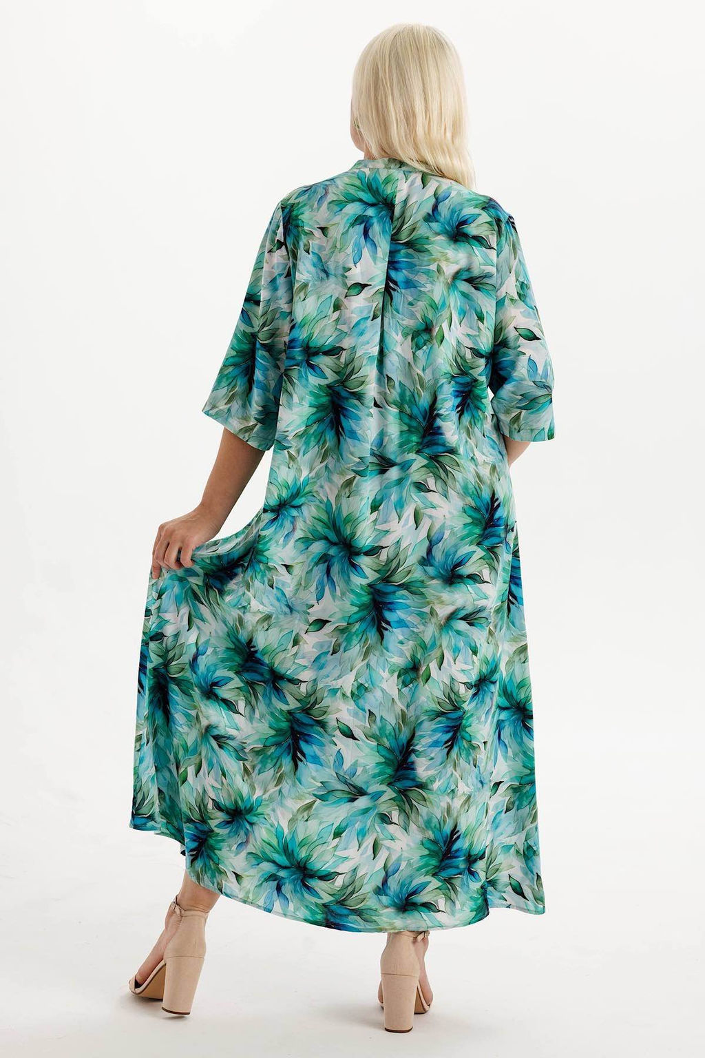 Платье штапель 6143/04/Бирюзовый - Rise фото 2