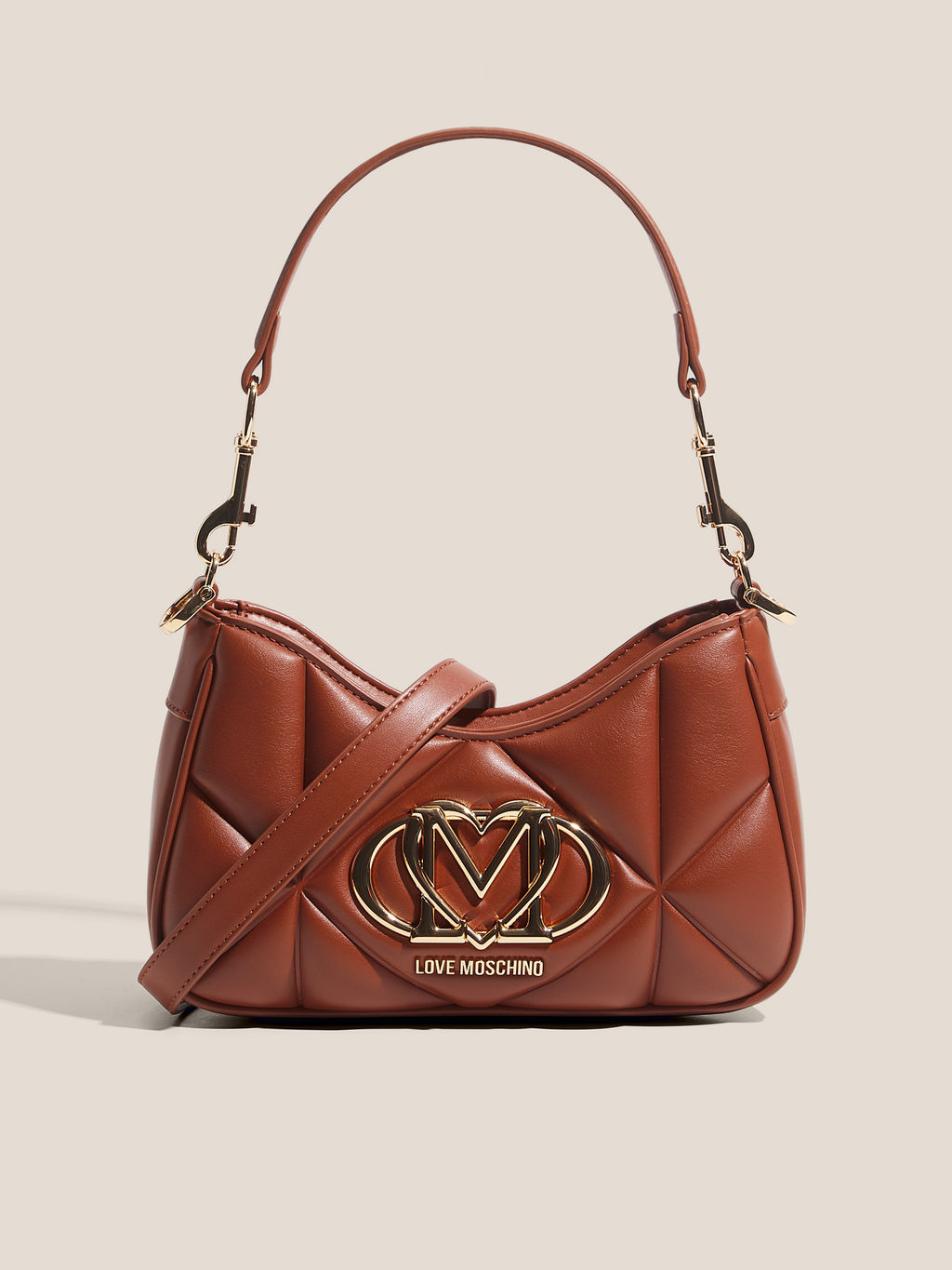Женская сумка на плечо LOVE MOSCHINO EMBOSSED Q Артикул 4561073, коричневый