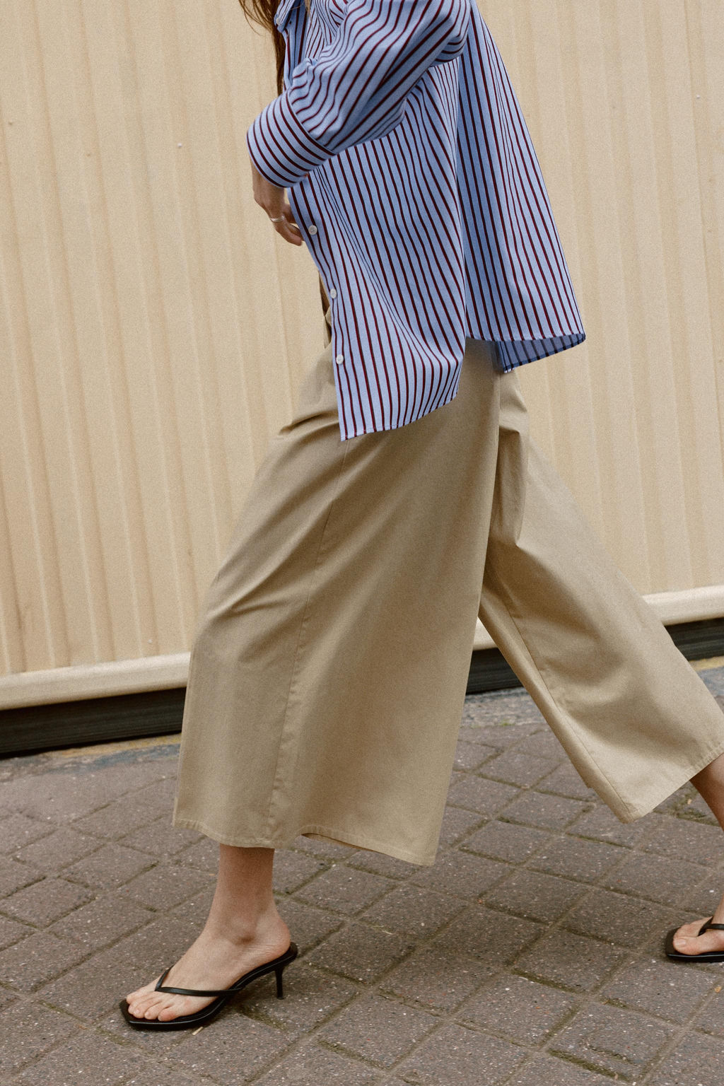 PANTAL?N CULOTTE CINTUR?N / Camel medio - Zara фото 5