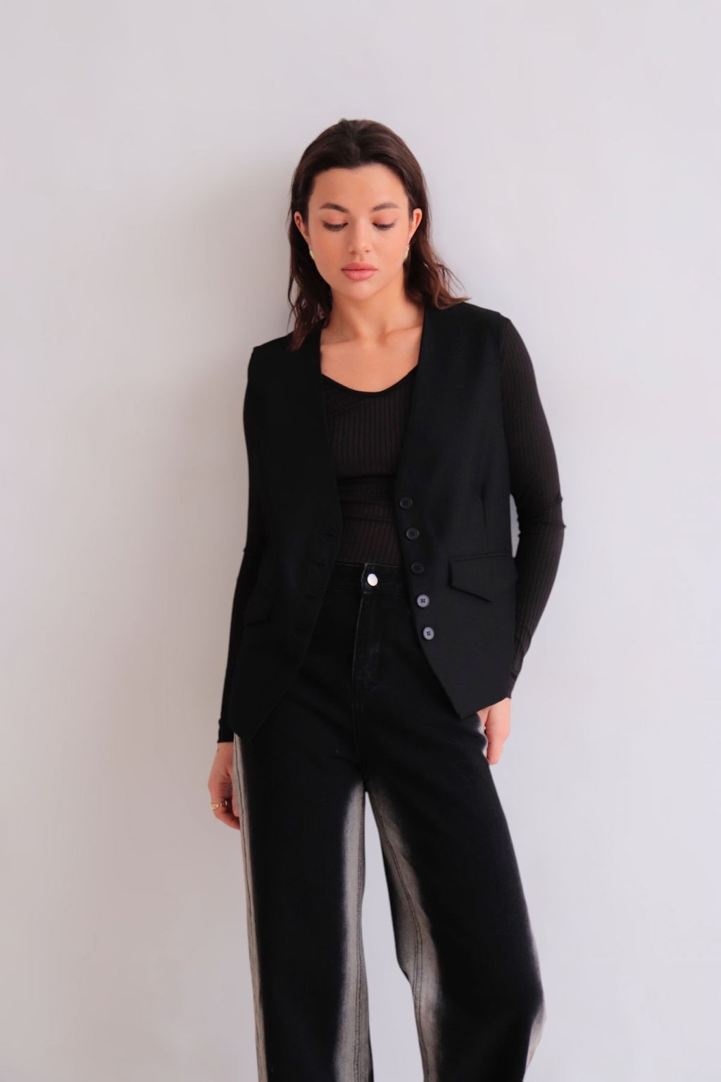 Martichelli Жилет чёрный  фото 6