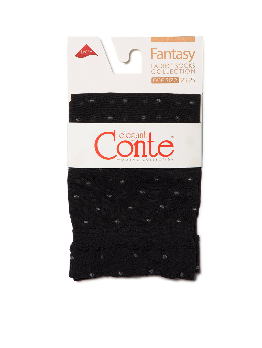 Цена за 2 пары. Носки Классические CONTE Носки женские FANTASY nero - Conte elegant фото 4