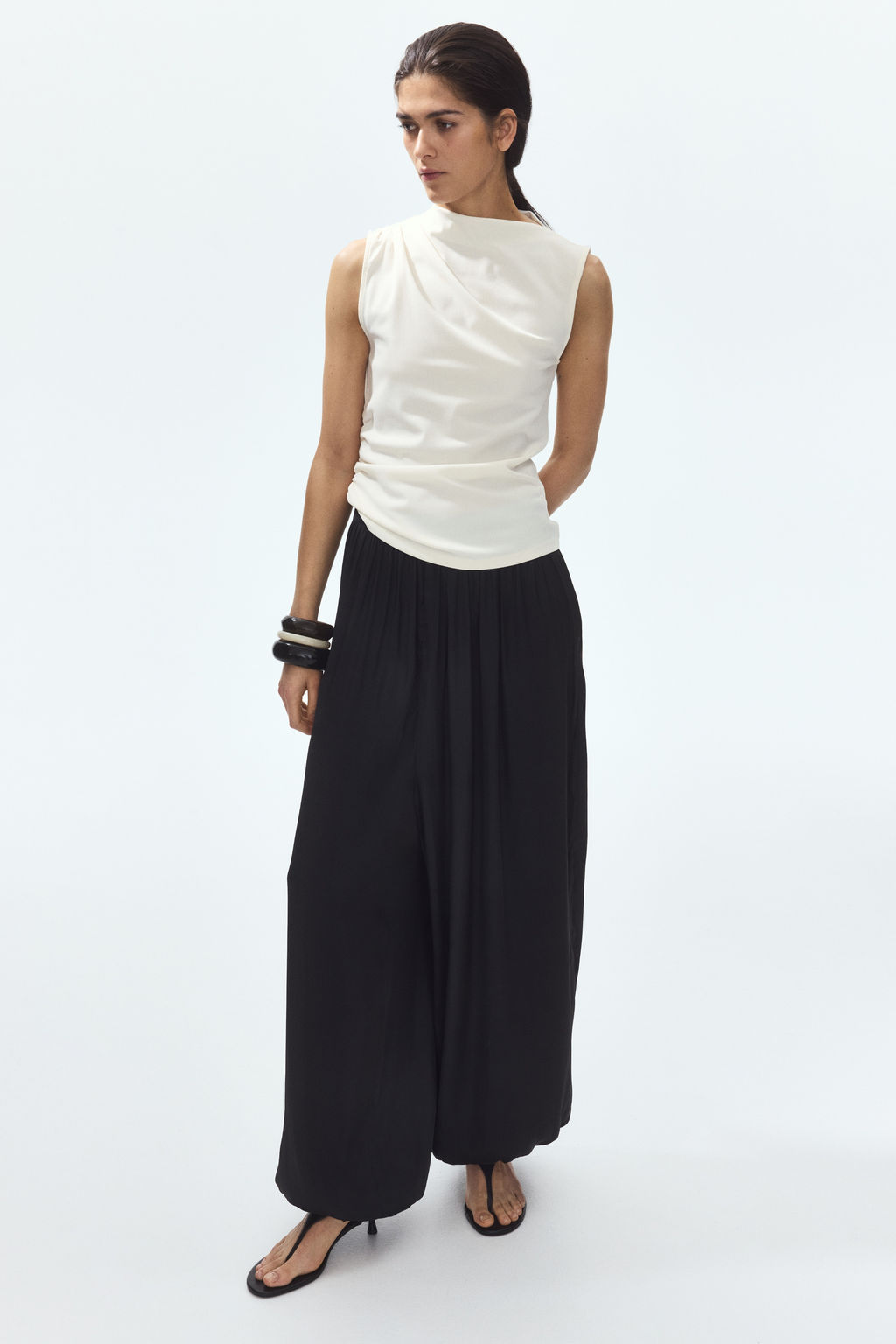 Top drapeado con efecto arrugado - H&m фото 7