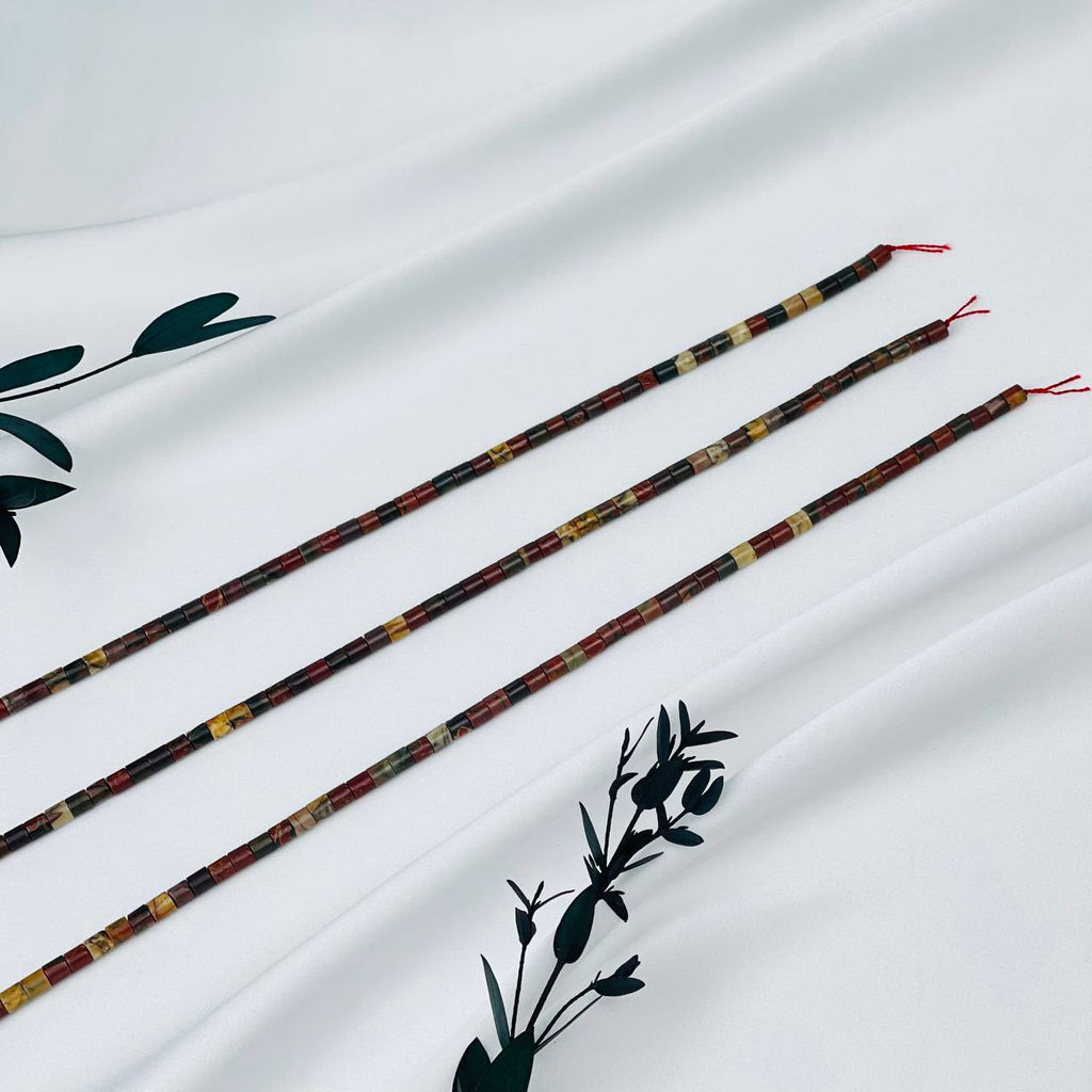 Бусины для украшений из Яшмы (Пикассо) 38 см