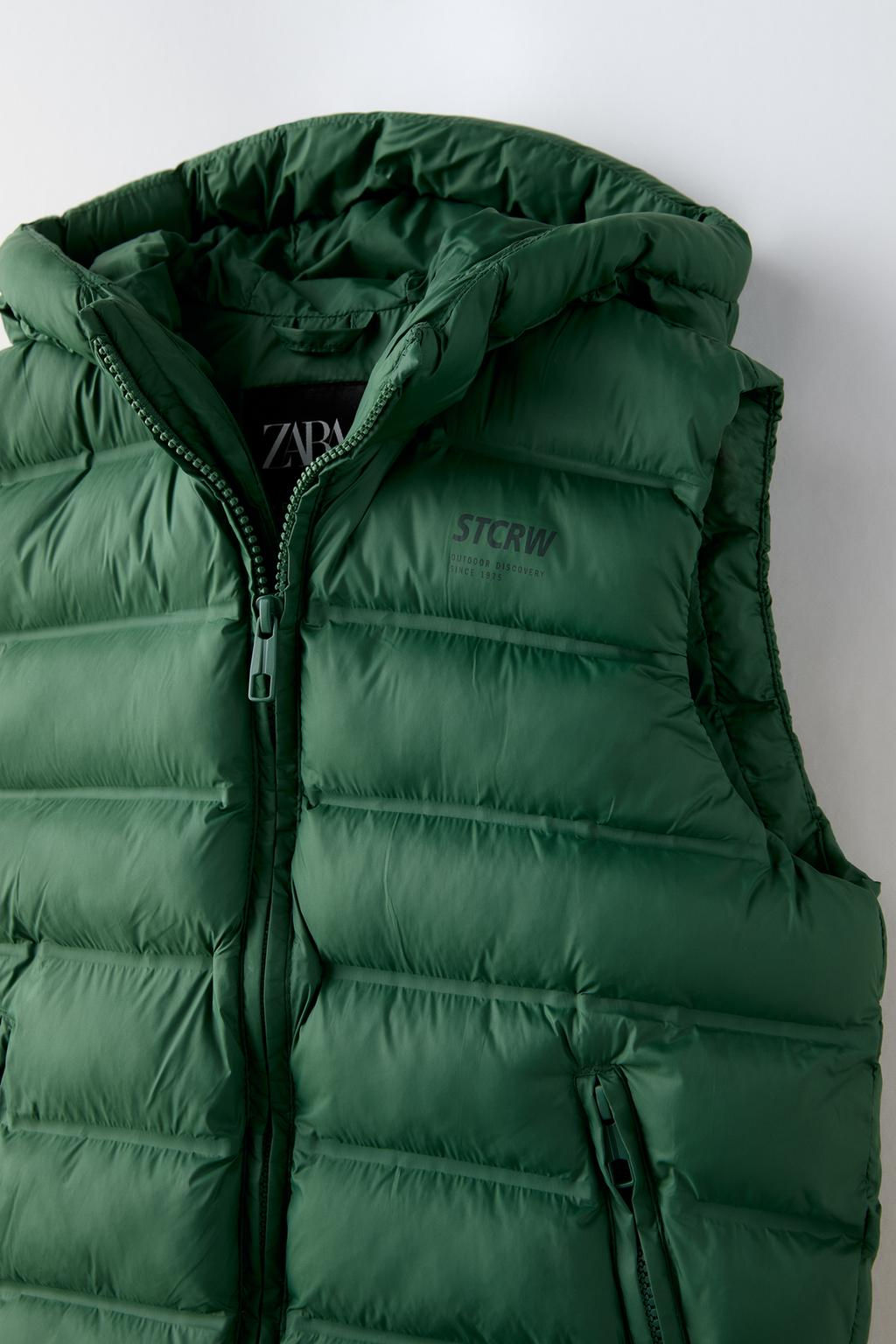 PADDED GILET WITH HOOD - Zara фото 3