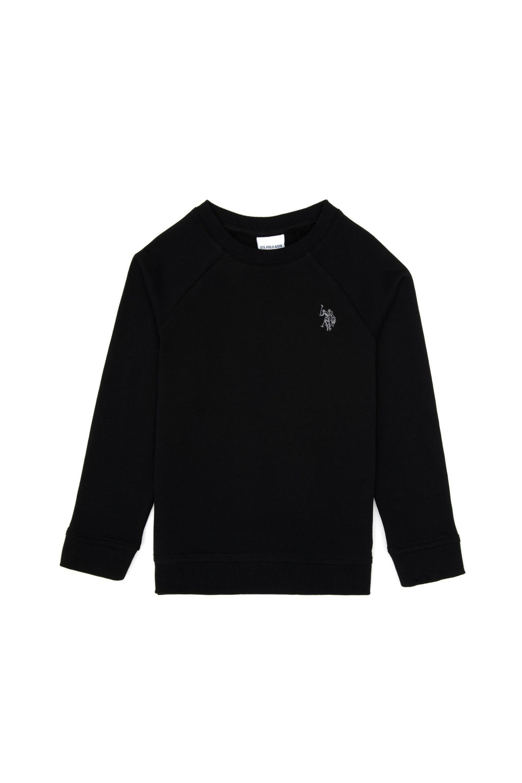 Erkek _ocuk Siyah Basic Bisiklet Yaka Sweatshirt Sepette S_rpriz _ndirim