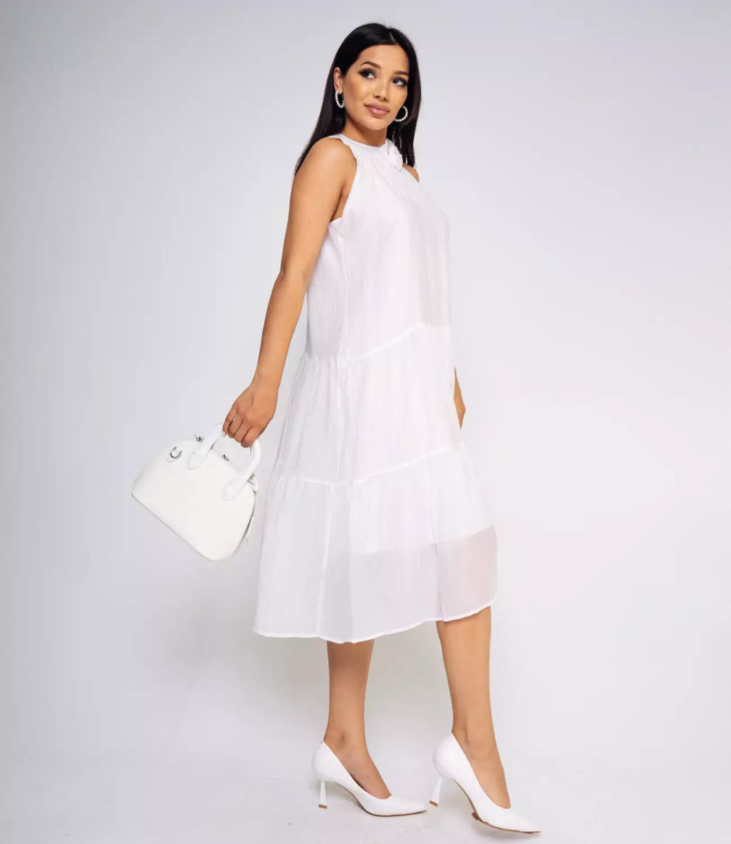Платье #КТ912 (5), белый - Dommod фото 2