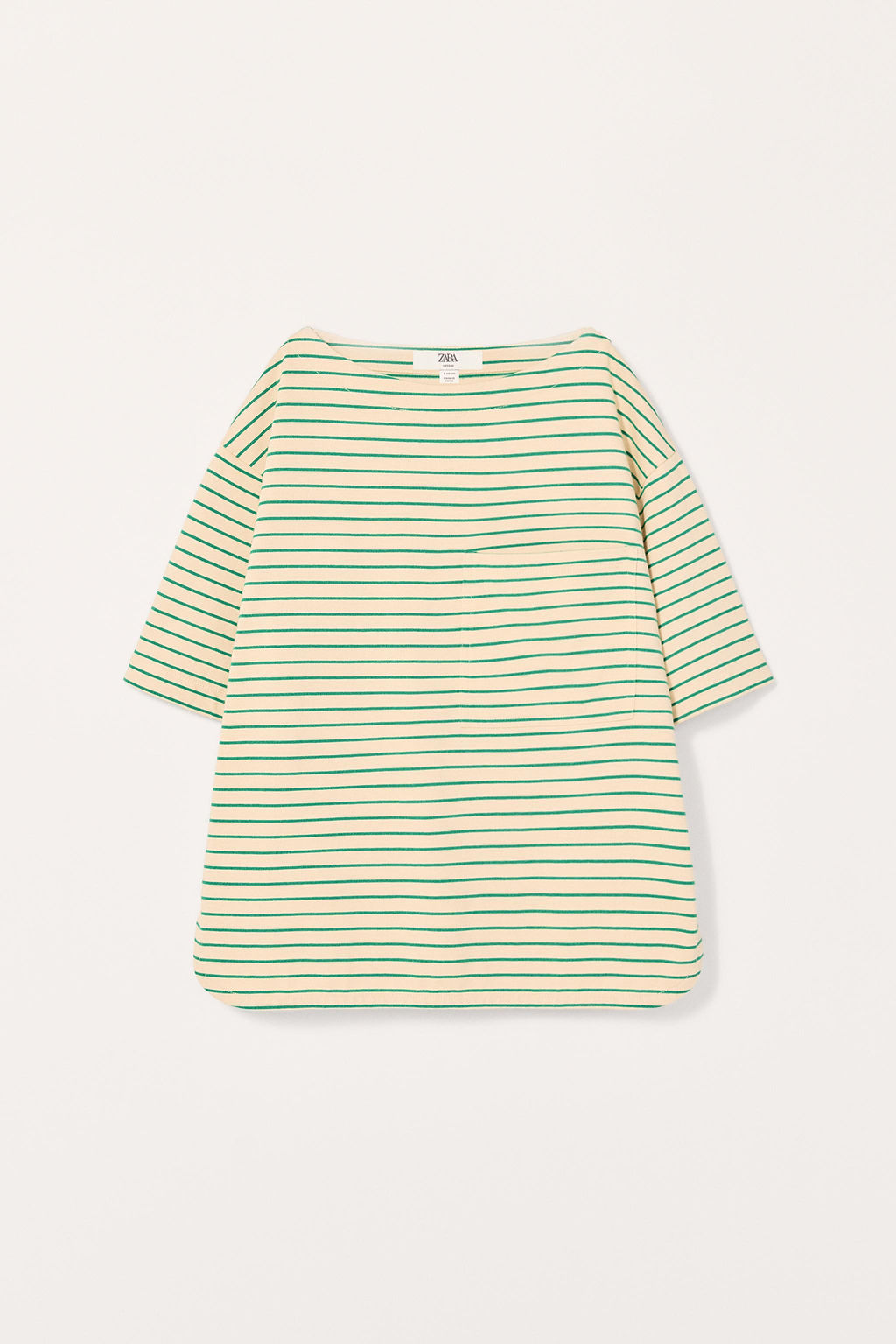 LIMITED EDITION STRIPED POCKET T-SHIRT - Zara фото 6