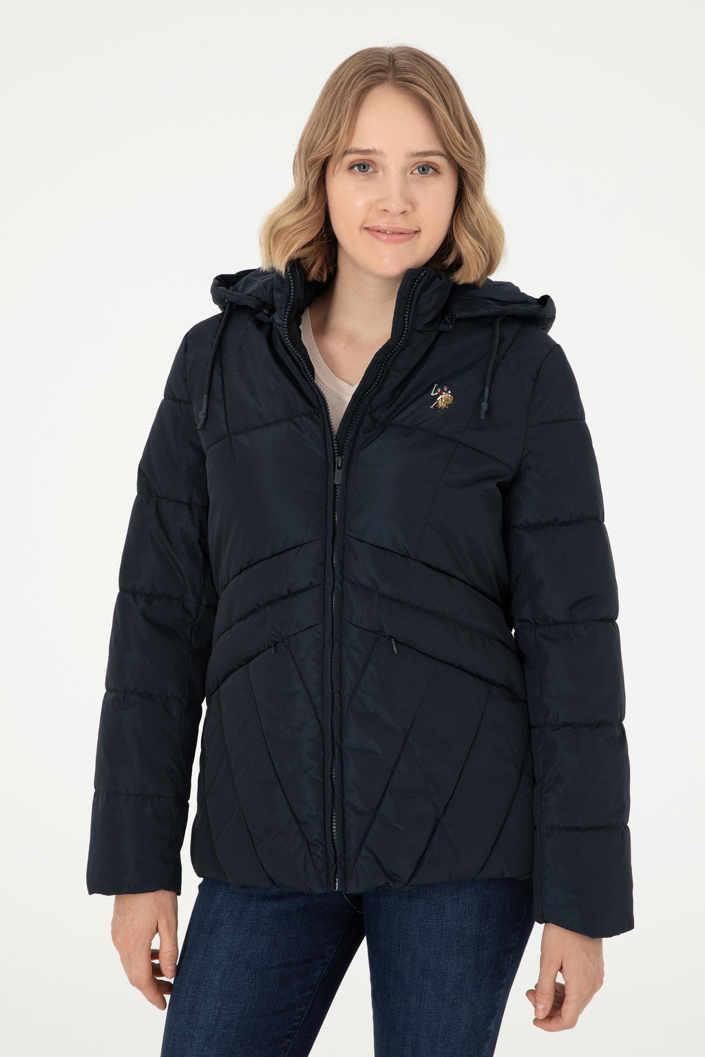 Женское темно-синее пальто - U.s. polo assn фото 3