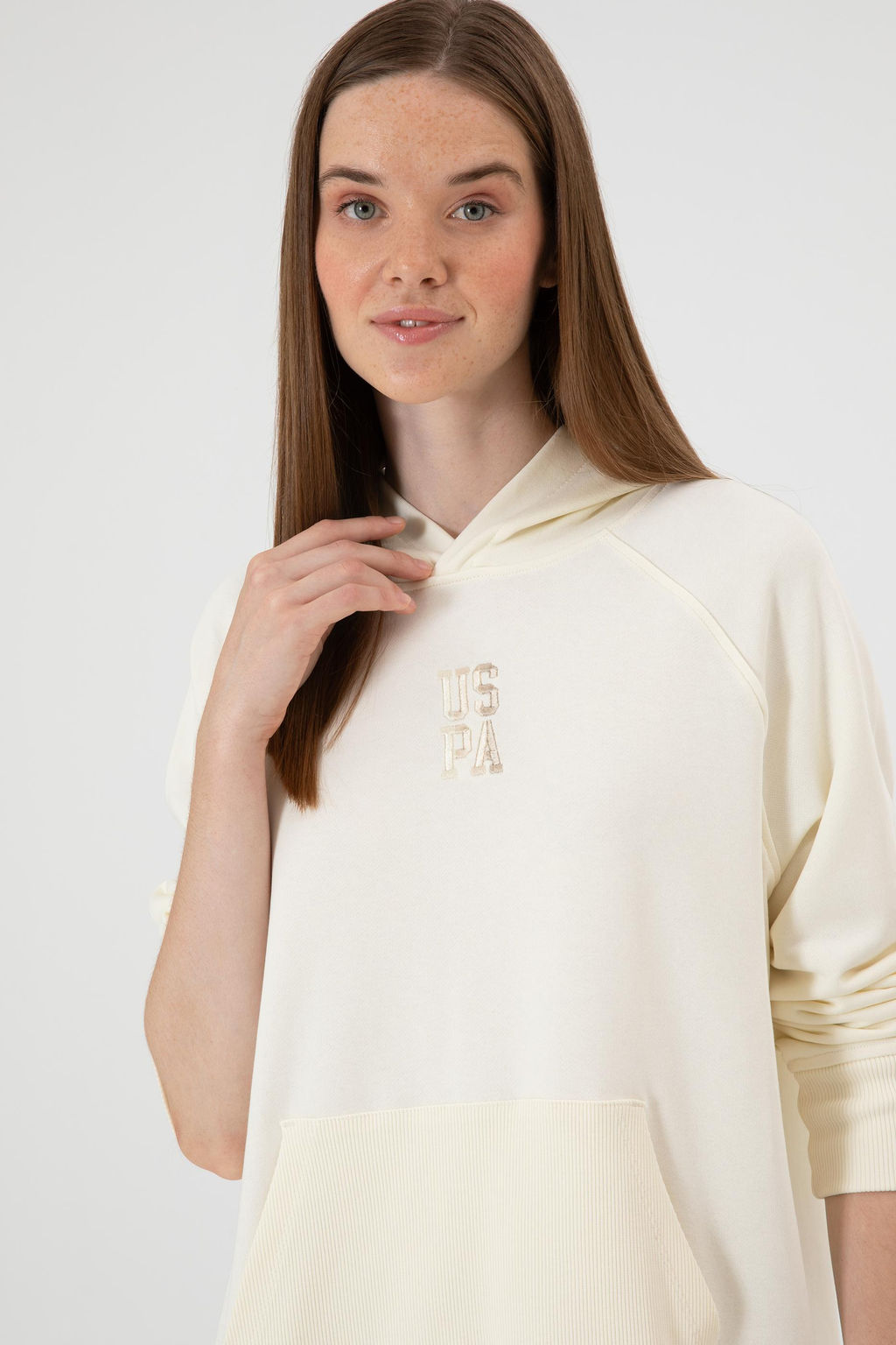 Kad_n BEYAZ Sweatshirt Sepette S_rpriz _ndirim - U.s. polo assn фото 2