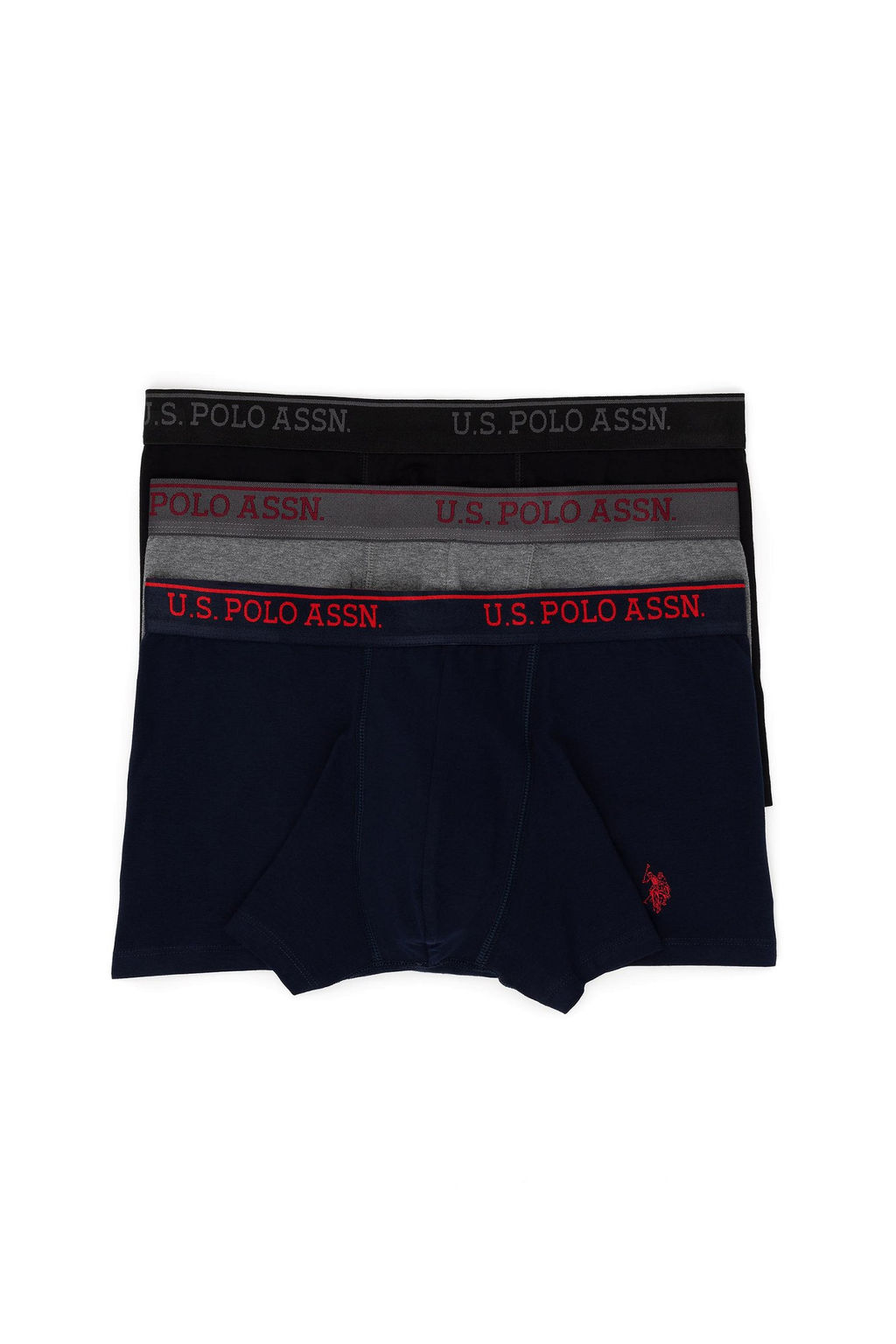 Мужские темно-синие боксеры (3 пары) Неожиданная скидка в корзине - U.s. polo assn фото 2