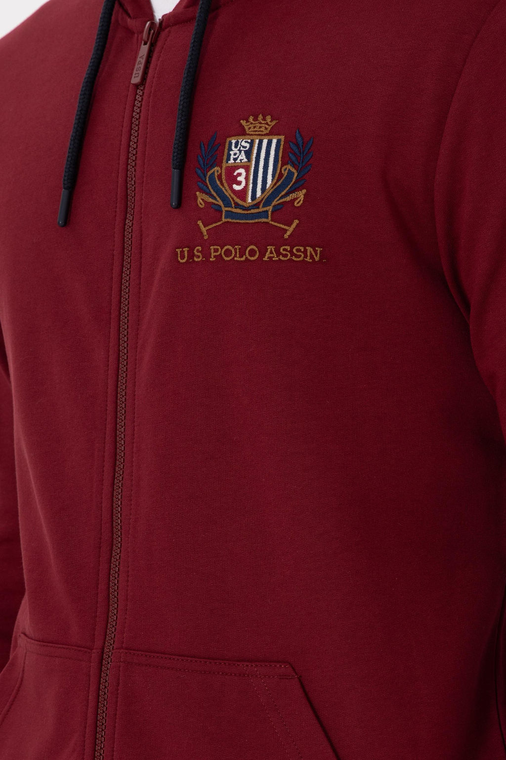 Мужской бордовый вязаный кардиган Неожиданная скидка в корзине - U.s. polo assn фото 7