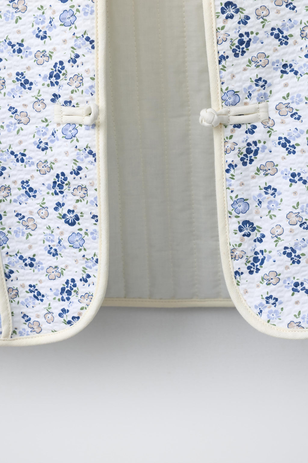 CAZADORA ACOLCHADA PATCHWORK / Azul / Blanco - Zara фото 9