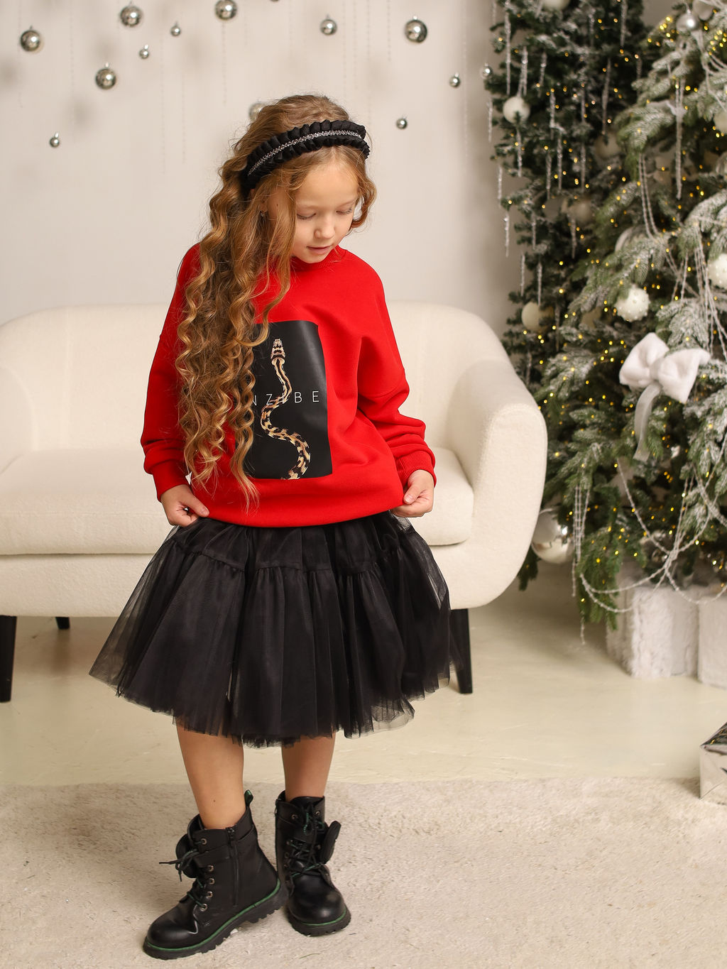 Свитшот MIRACLE красный, ПИТОН - Inzibe фото 3