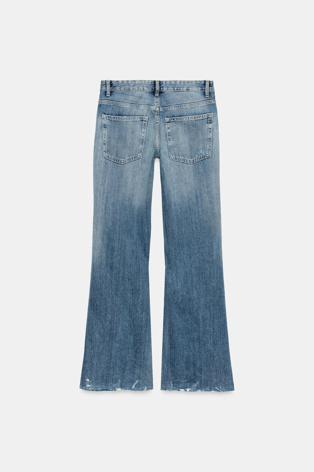 TRF HIGH-WAIST STRAIGHT JEANS WITH SHINY DETAILS - Zara фото 14