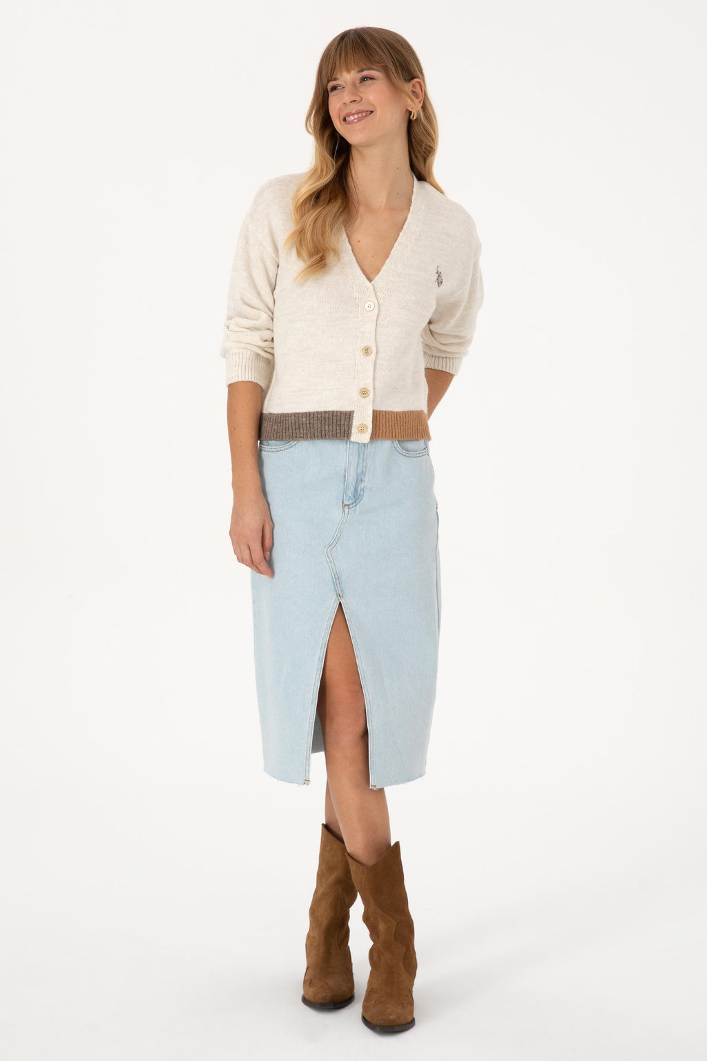 Kad_n Krem Triko H_rka - U.s. polo assn фото 4