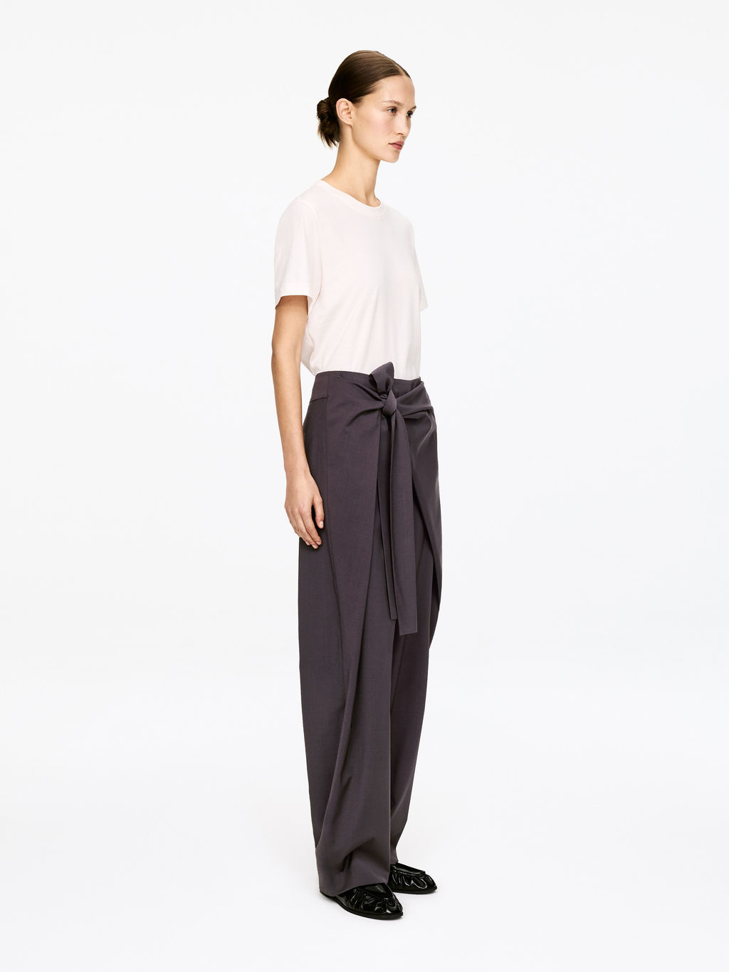 Pantalones sastre con detalle cruzado - H&m фото 5
