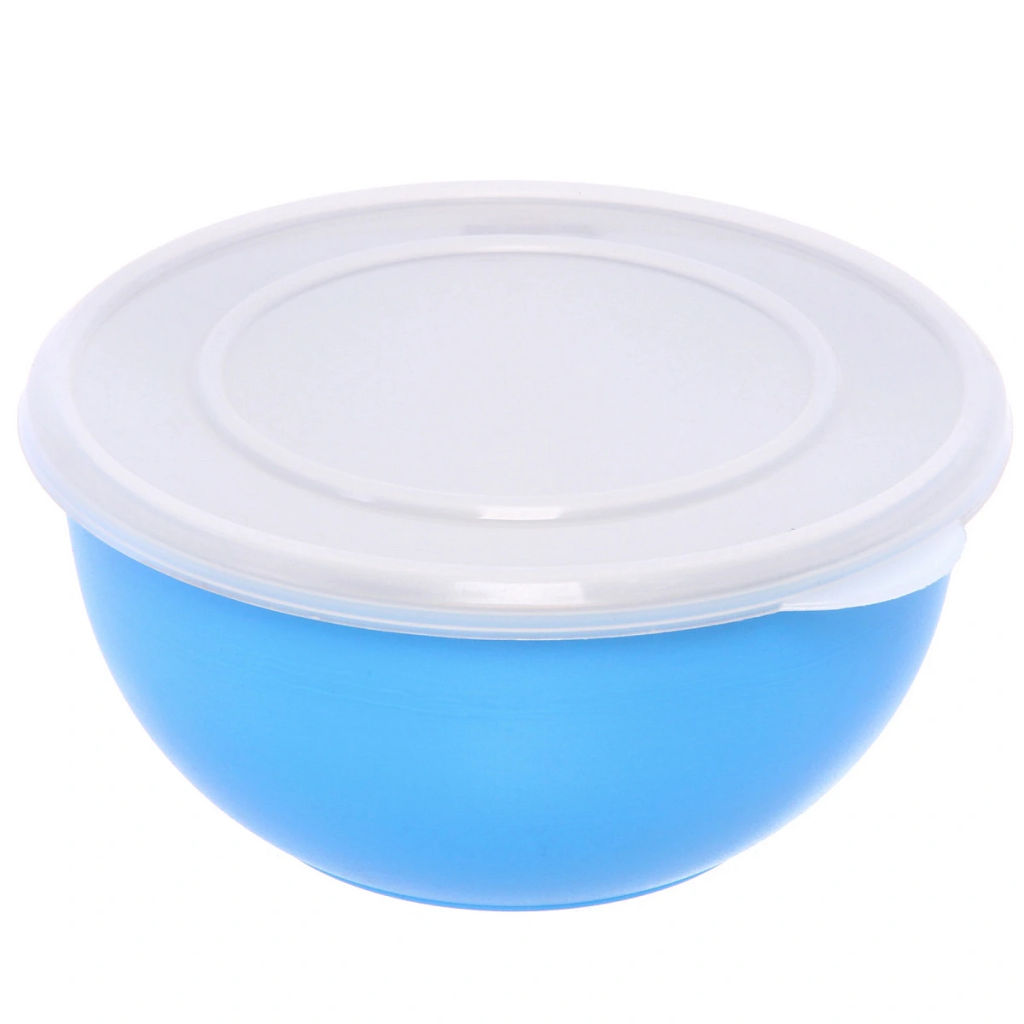 Миска из нержавеющей стали для СВЧ-печи с крышкой 1л 17см