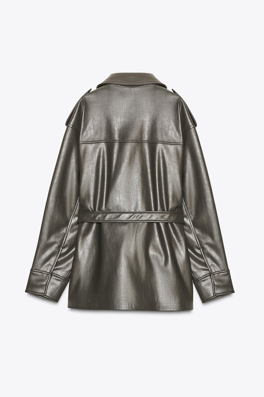 FAUX LEATHER JACKET WITH POCKETS - Zara фото 6