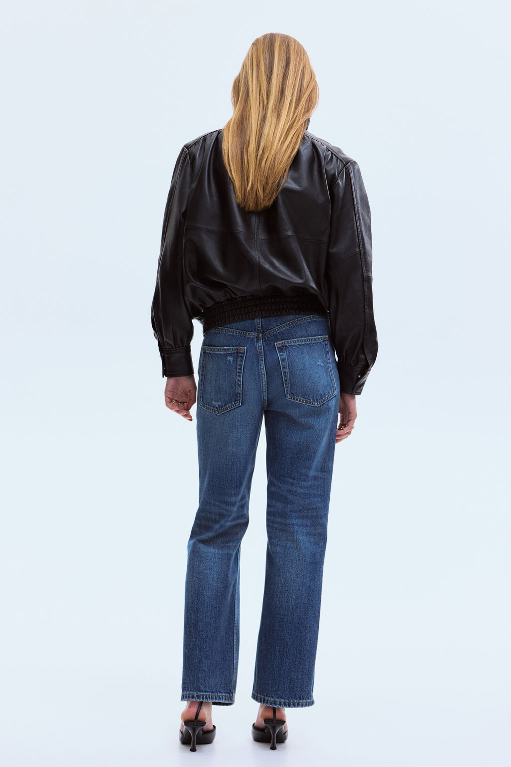 Straight High Waist Ankle Jeans - H&m фото 9