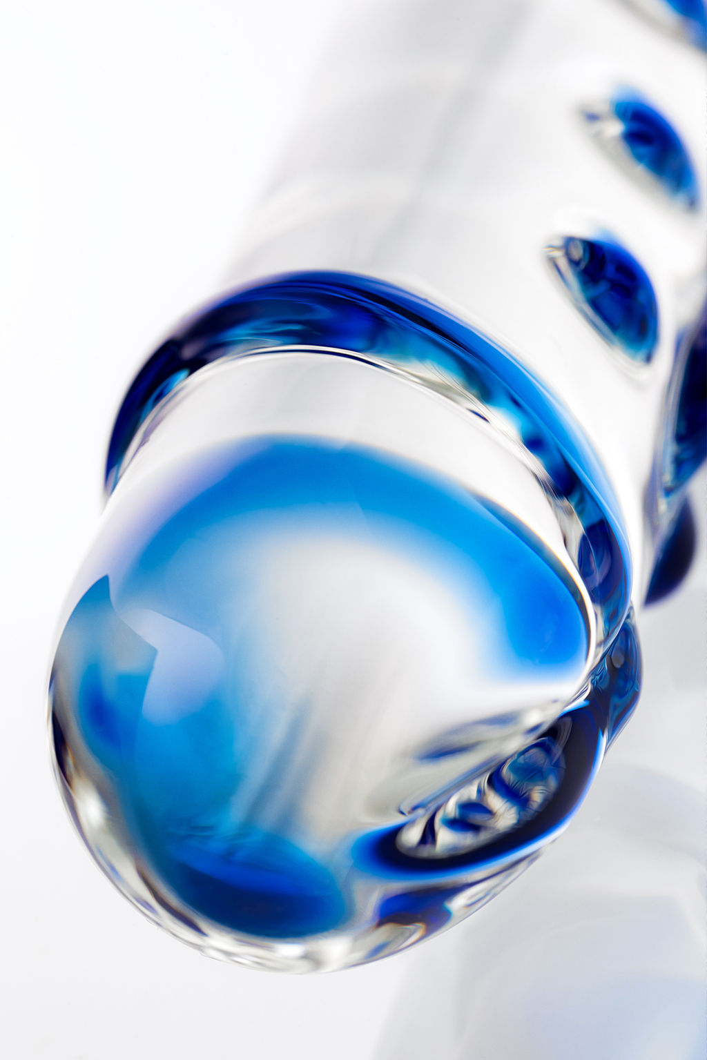 Двусторонний фаллоимитатор Sexus Glass, стекло, прозрачный, 20 см  фото 6