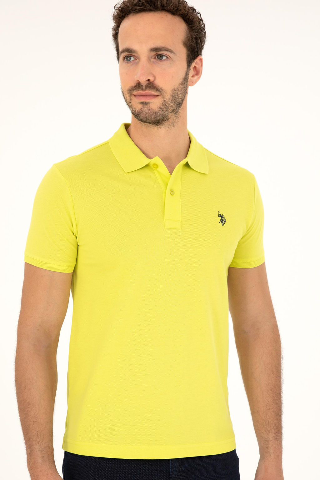 U. S. Polo Assn / Мужская базовая футболка фисташкового цвета - U.s. polo assn фото 3