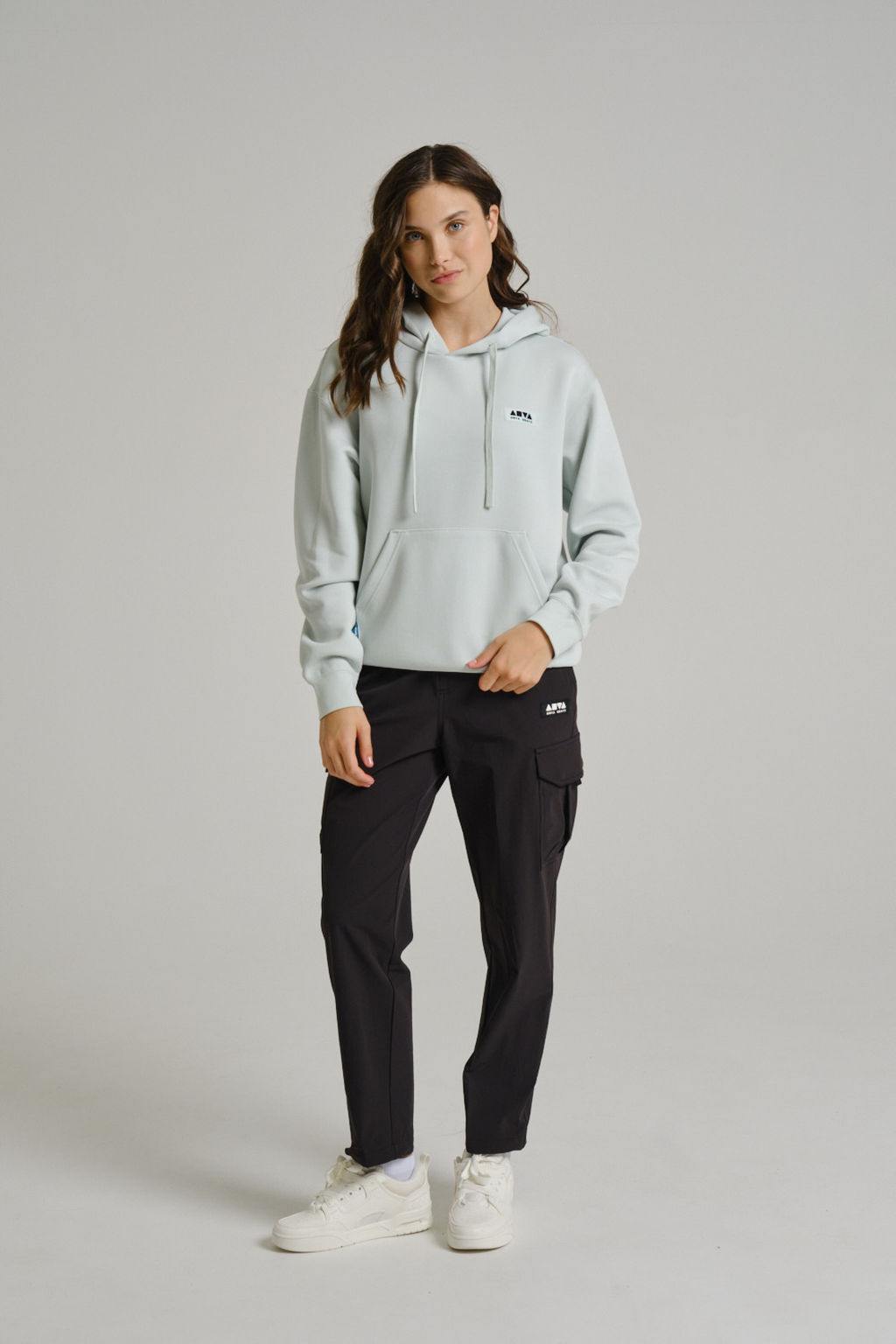 Худи Серо-зеленый