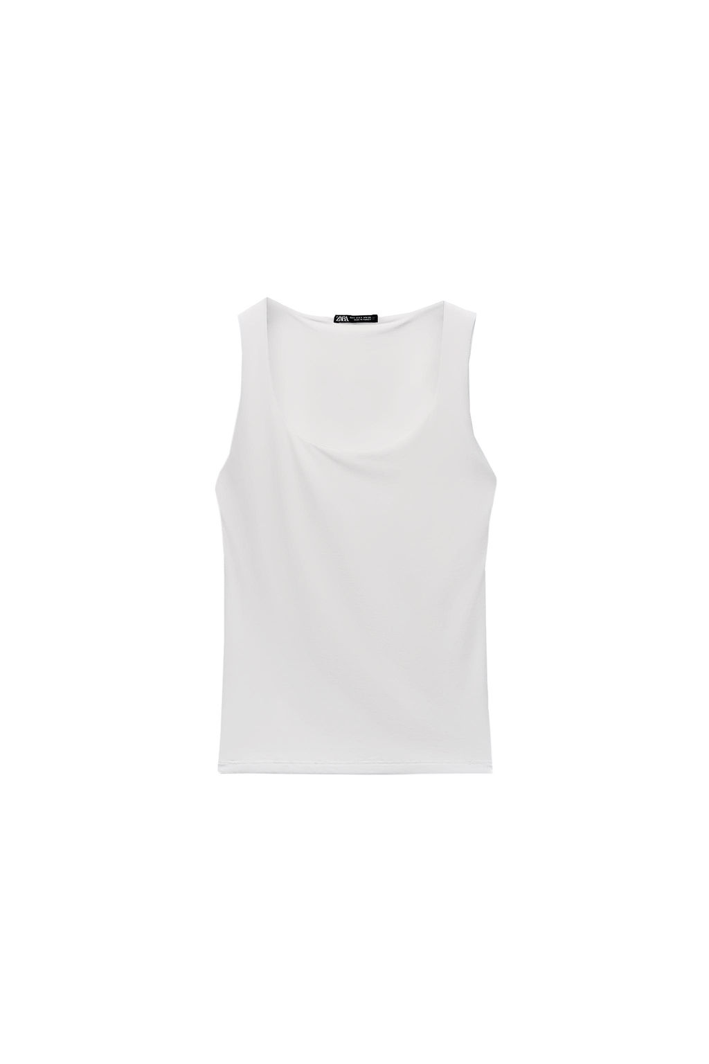 WIDE STRAP POLYAMIDE VEST TOP - Zara фото 53